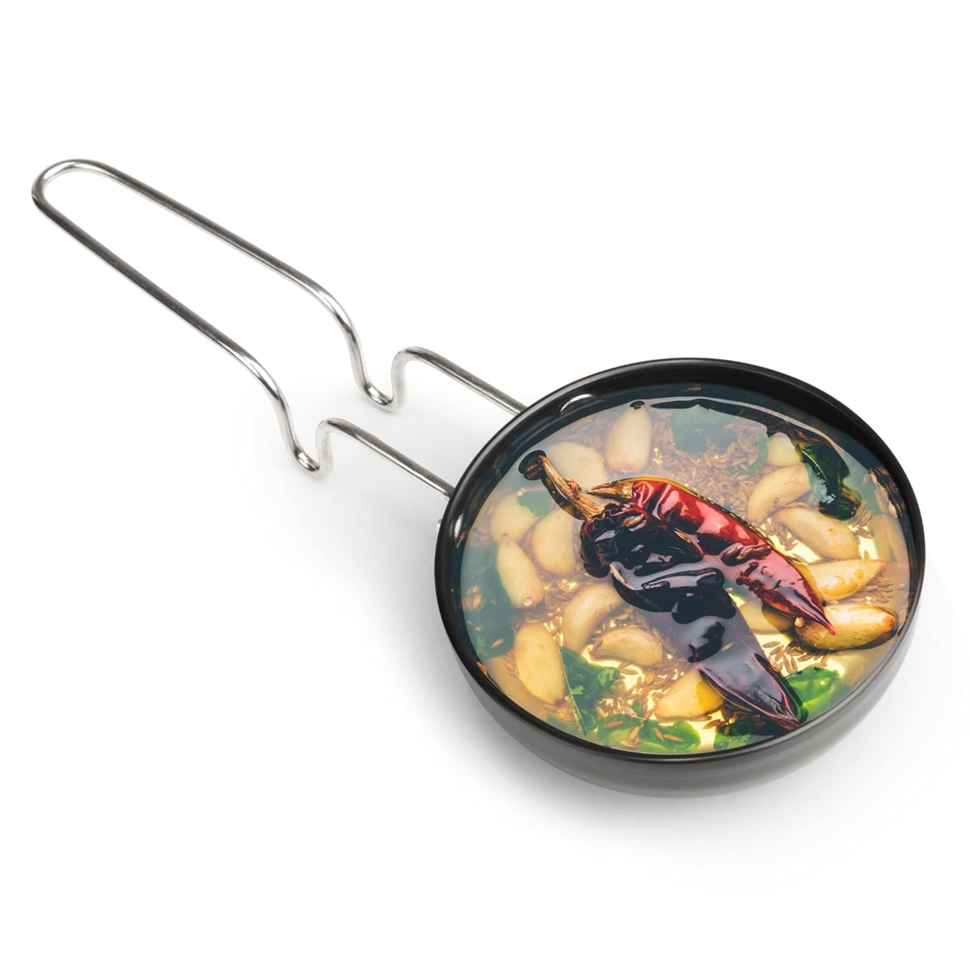 AGARO Elite Hard Anodised Tadka Pan, 11 cm Diamete...